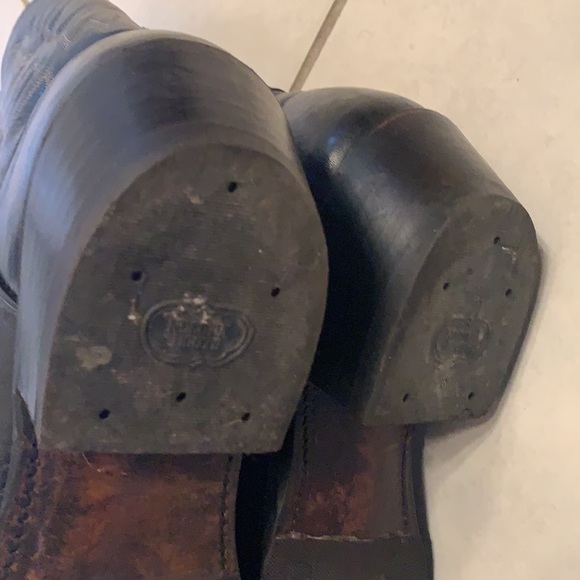 Nocona black men’s cowboy boots 12A 11C 10.5D - Picture 8 of 8